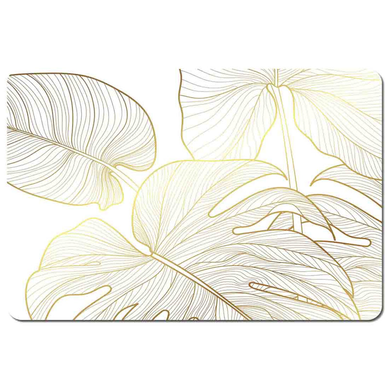 Monu Polyester Coated Hardwood Rectangle Placemat