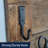 Heavy Duty Wall Hook - Large 6.5” Single Hand Forged Rustic Iron Coat Hook - Handmade Coat Hooks or Wall Hooks for Hanging Pots and Pans, Coats, Hats, Towels or Bags (Black)