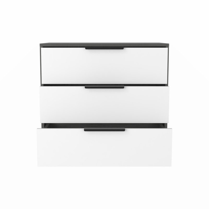 27.775'' W 3 - Drawer Dresser, Oak/White