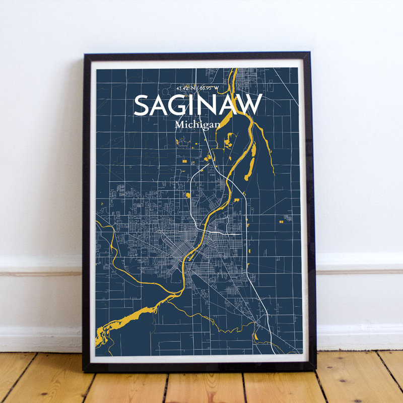 Saginaw - No Frame Print, 43.2cm H x 27.9cm W x 0.1cm D