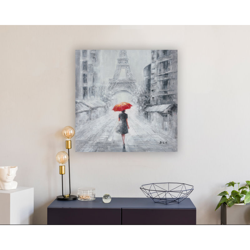 «Fanord Lonely Stroll In Paris» sur toile, H 20 po x l 20 po x P 1,5 po