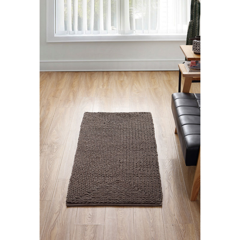Tapis pour salle de bain Barron, Chocolat