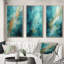 «Turquoise Tranquility», 3 pièces sur toile-745741302-745741261