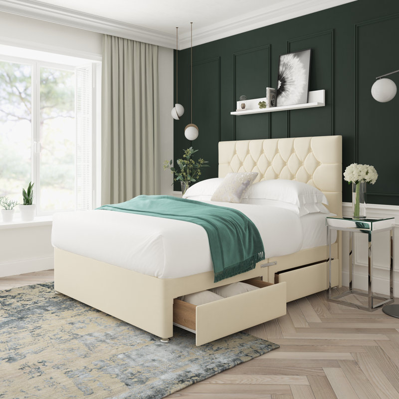 Upholstered Bed, Cream, Super King (6')