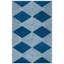 Tapis bleu marine / ivoire en laine touffeté à la main Konopka-1934759962