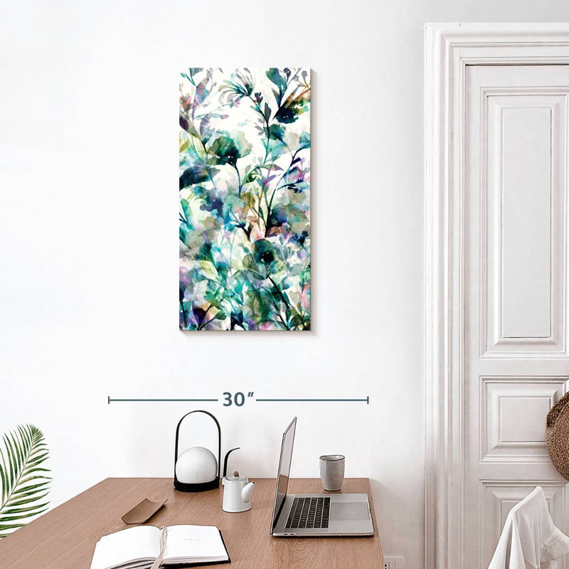 Transparent Garden II Panel I, 30" H x 15" W