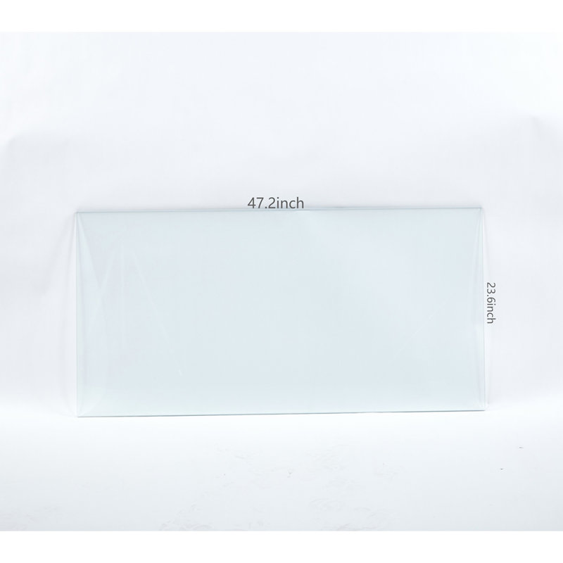 Tempered clear glass top.60x120x1CM
