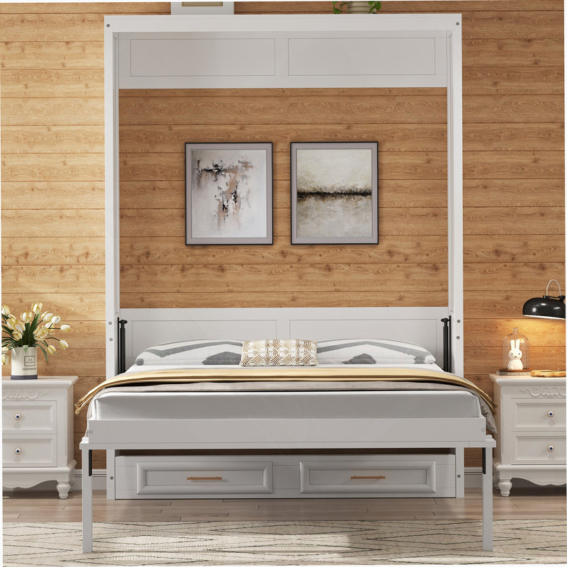 Murphy Bed With 2 Storage Drawers