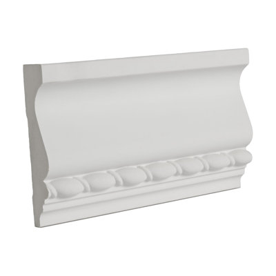 Échantillon de moulure à panneau en polyuréthane à ruban long 7/8 po x 3 à 5/8 po x 6 po