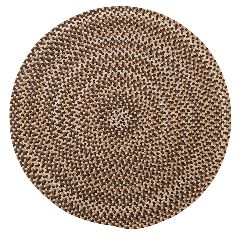 Tapis réversible Ferid - brun, Rond 9 pi