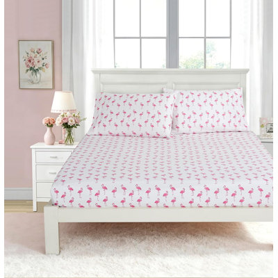 Kids/Teens Sports Fitted Sheet, 2-Pack – 2 Fitted Sheets + 4 Pillowcases (No Flat Sheet)