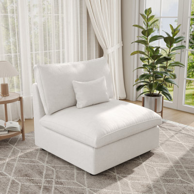 Kyna Linen Blend Slipper Chair