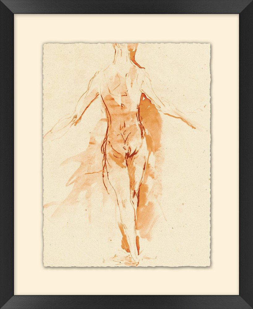 Wendover Art Group A Dancer Study 2 - Picture Frame Drawing Print on ...