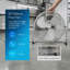 Emperial 20" Gym Floor Fan with Adjustable Fan Head & 3 Speed Settings - Chrome