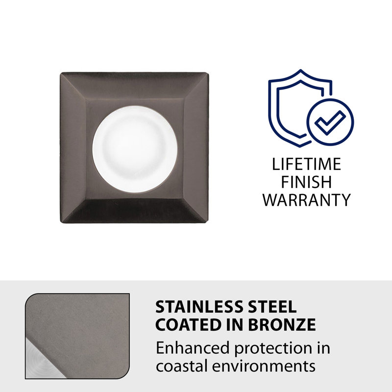 LED Well Light, Stainless Steel/Bronze