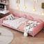 Lit de jour simple tapissier, canapé en sherpa avec dossier en forme de nuage, aucun sommier nécessaire, rose-104572558-104572557