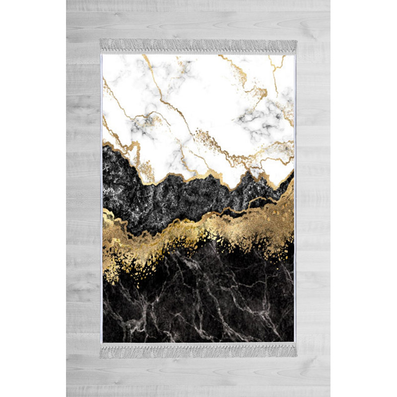 Luxurious Hall Carpet, 100% Velvet Fabric, 31.5 x 59.1 Inches | Non-Slip Cotton Sole, Pile Height: 0.4 Inches | Antibacterial & Machine Washable, 3D Digital Printing | Elegant Design for Living Room & Entryway