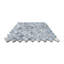 Bardiglio 9" x 10" Marble Fish Scale Mosaic Wall & Floor Tile-79872531