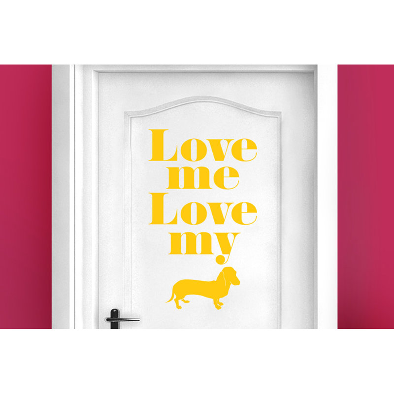 Animals Wall Decal, Dark Yellow