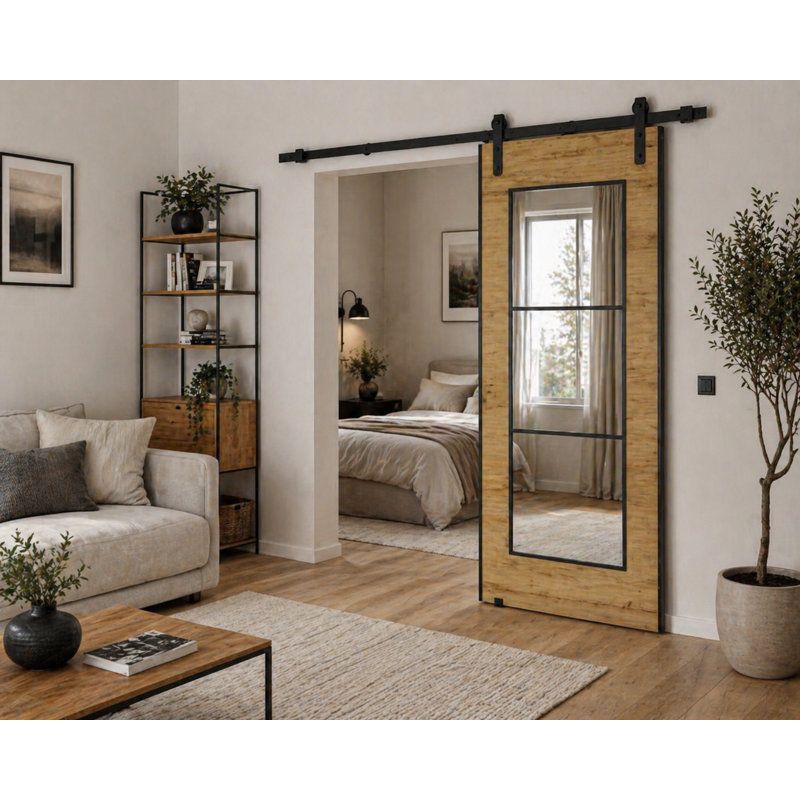 Ketterer Barn Door, Brown, 86cm x 205cm, 1