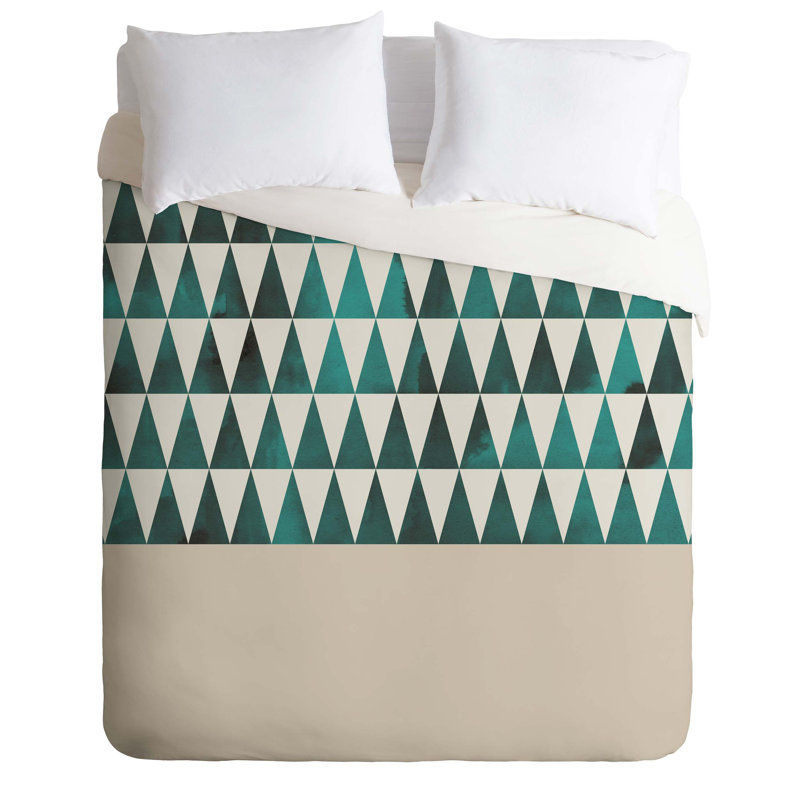 Georgiana Paraschiv Geometric Shapes Duvet Cover, King Duvet Cover + 2 King Shams