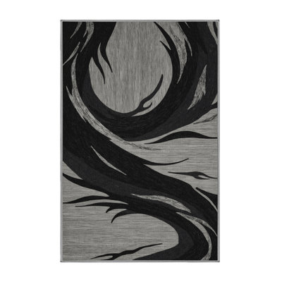 Washable Volcanic Hawaiian Area Rug