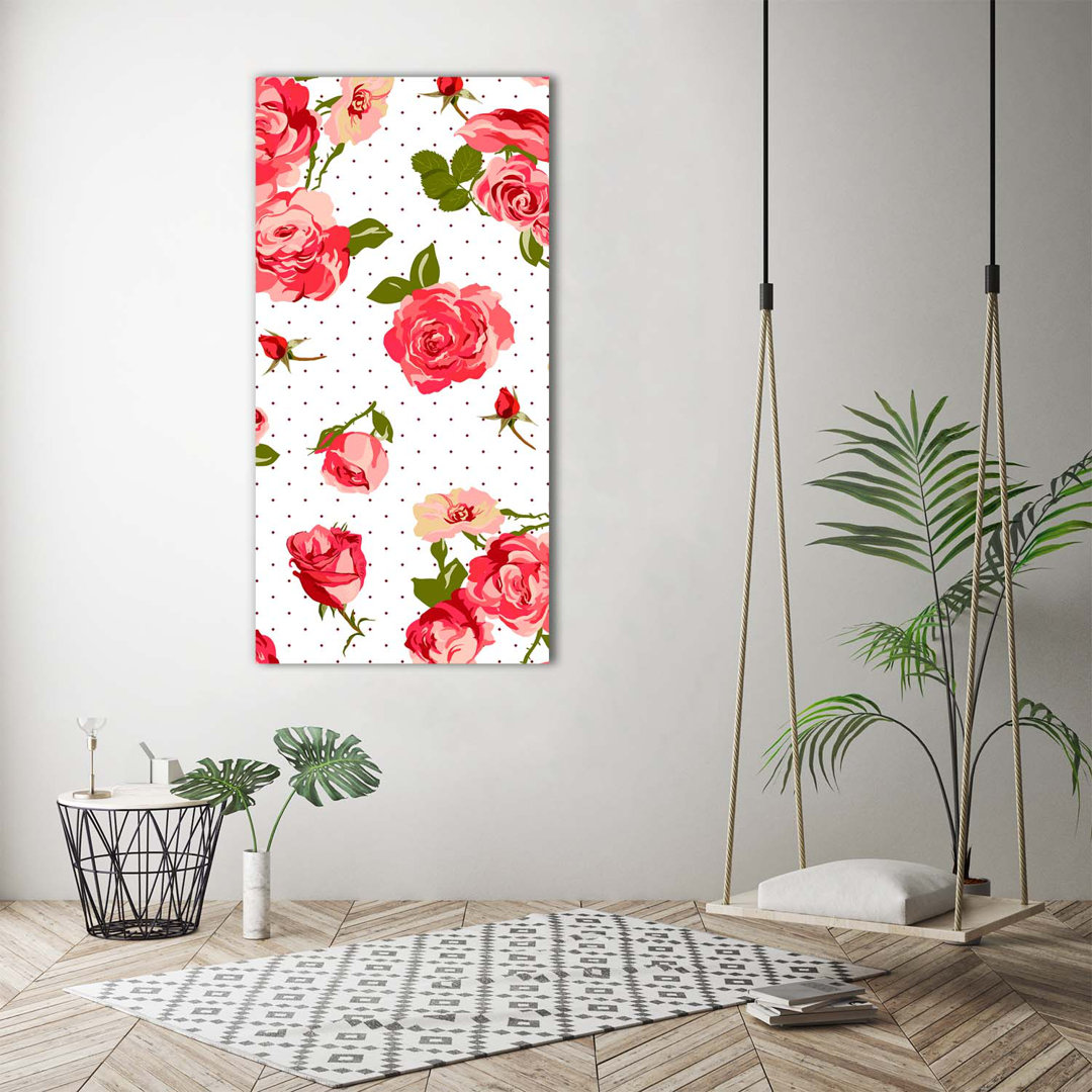 Wilde Rosen - Kunstdrucke auf Leinwand - Wrapped Canvas