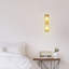 Angelica - Double Glass Wall Sconce Light For Living Room-Luxury Gold Wall Light – Antique Brass Sconce with Crystal Glow, Retro Decorative Fixture
