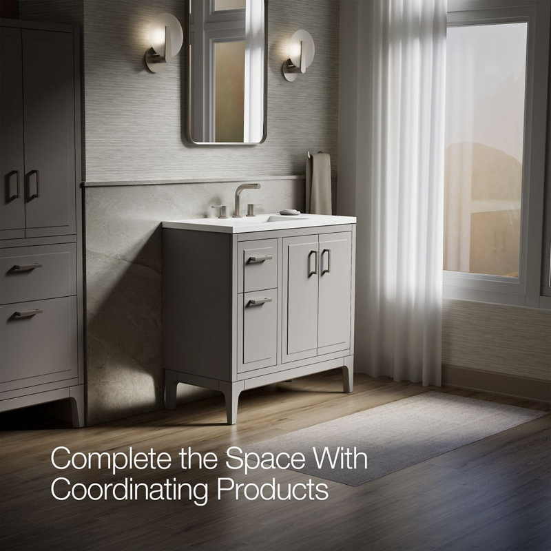 Seer 36-In Bathroom Vanity Set, Mohair Gray