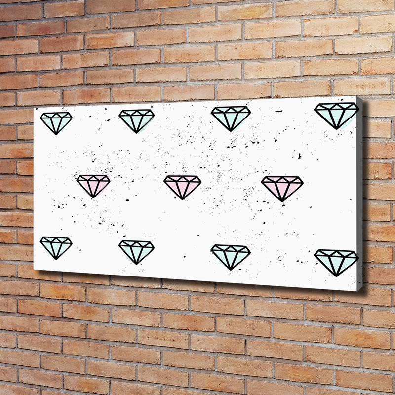 Diamonds - Wrapped Canvas Print