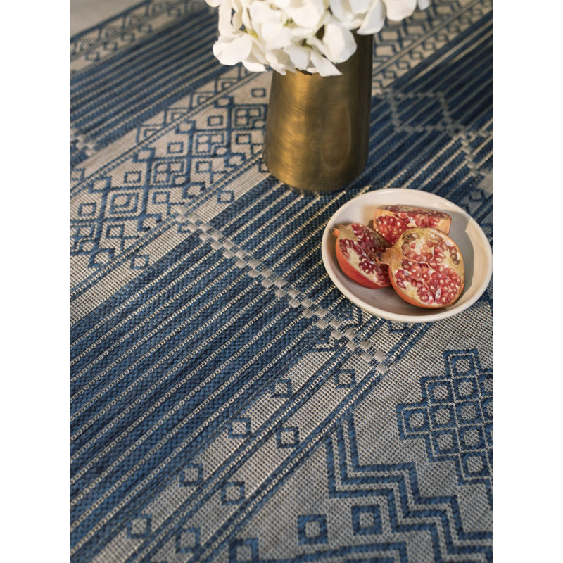 Tapis extérieur minuit Furnish My Place, Rectangle de 2 pi x 3 pi