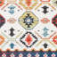 Tapis géométrique ivoire / brûlé Kinnen-424762176