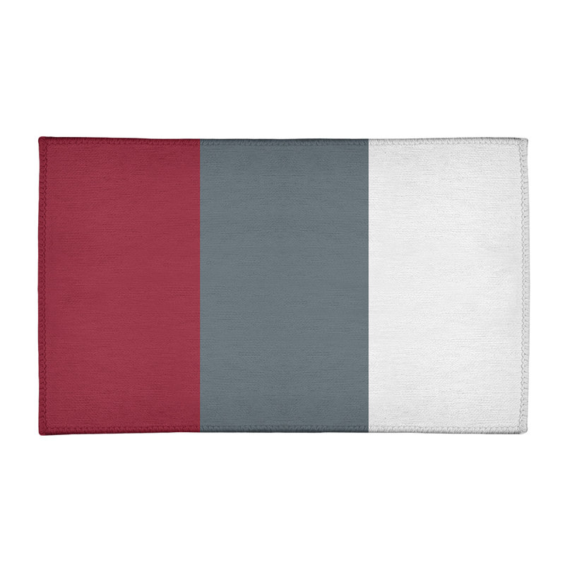 Tapis rouge/gris, Rectangle 2 pi x 3 pi