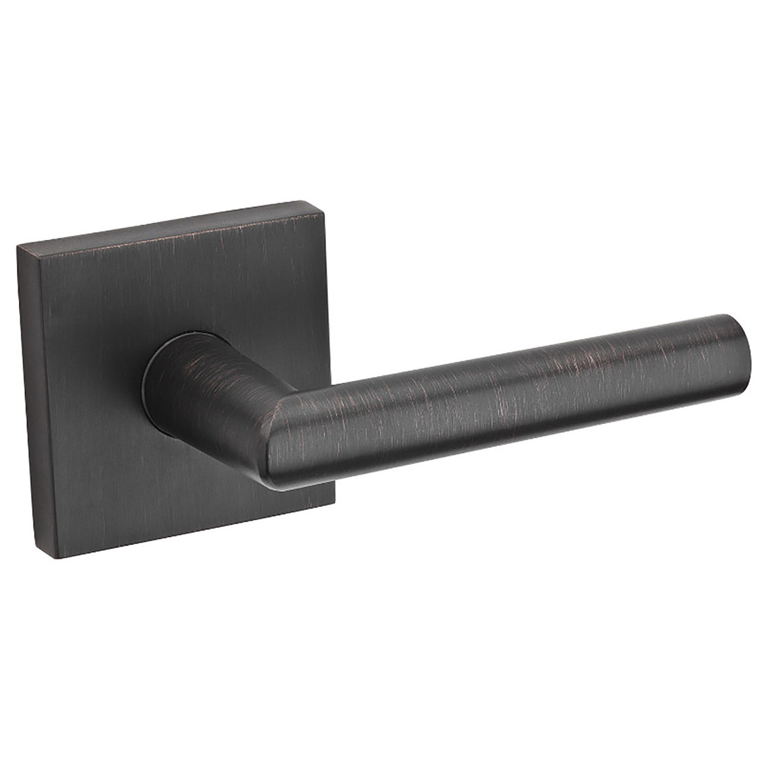 Milan Signature Series Passage Door Lever with Square Rosette Kwikset 