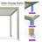 Purple Leaf Adjustable Wood Grain Aluminum Louvered Pergola with String Lights for Patio Deck and Garden-114928965