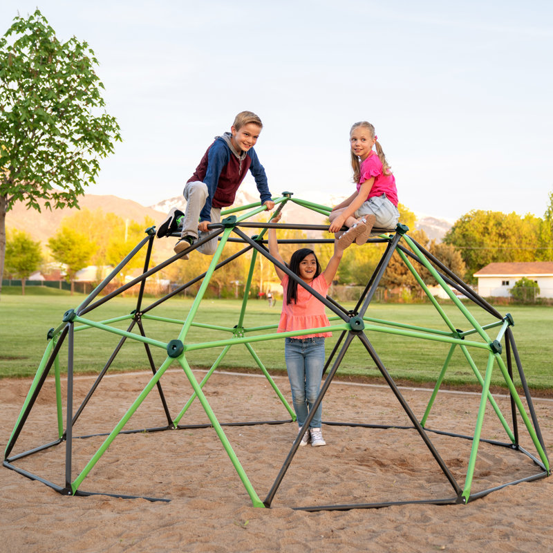 Mantis Green and Bronze 5.5 ft. Climbing Dome with Fort