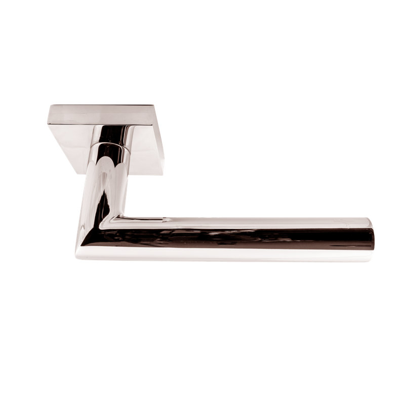 Privacy Door Lever Set, Polished Stainless Steel, 2.75"