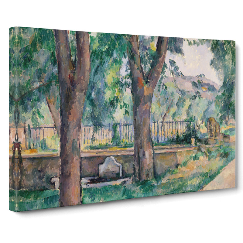 Pool At Jas De Bouffan by Paul Cezanne - Wrapped Canvas, 40cm H x 60cm W x 3cm D