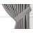 Muskell Cotton Blend Semi Sheer Curtain Pair-1153310322-1153310321