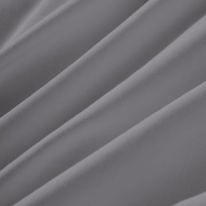 Brushed Microfiber Plain 100% Polyester Standard Size Pillowcase/Cover, Grey