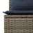 vidaXL Sofa Set with Cushion Manual 6 pcs Grey and Navy Poly Rattan-1435877291