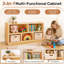 Bibliothèque Montessori, armoire de rangement en bois à 5 sections, étagère de rangement pour jouets avec bibliothèque pour enfants, étagère à livres Fess Safety Montessori pour chambres d'enfants, salle de classe, salle de jeux, garderie, école maternelle-869115753