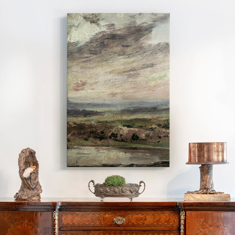 "Vintage Landscape XXI", ensemble de toiles encadrées, H 28 po x l 19 po