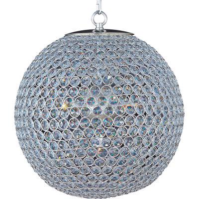 Lustre sphérique unique à 5 lumières Farley