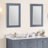 Bernharda 22 in. W x 32 in. H Modern & Contemporary Rectangular Framed Surface-Mount Bathroom Vanity Mirror in Charcoal Gray-1368959435-1368959445