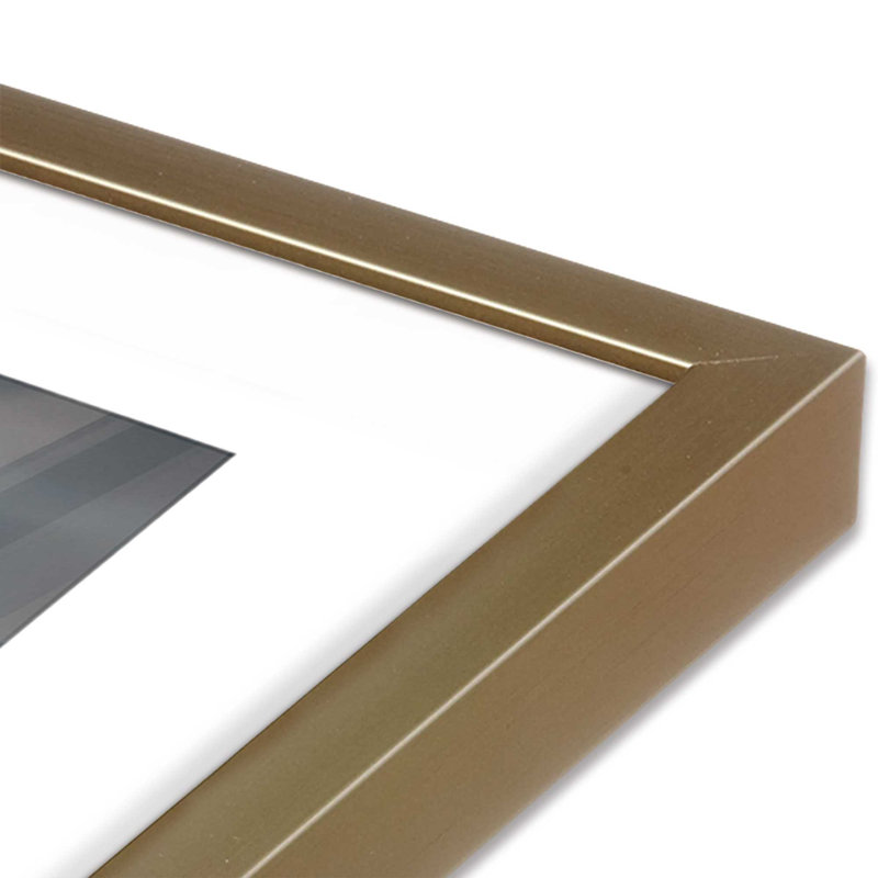 Thundering Hooves Print, 13.25" H x 17.25" W, Brushed Gold