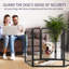 Clôture pliable portative pour chenil pour animaux