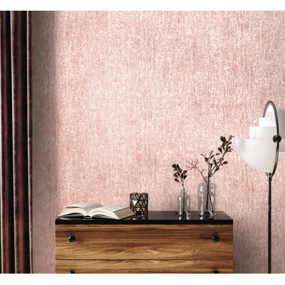 Crafted Silky Metallic Base Texture Design 33' L x 21" W Wallpaper Roll