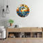 Horloge murale dauphin en verre coloré - 24 po