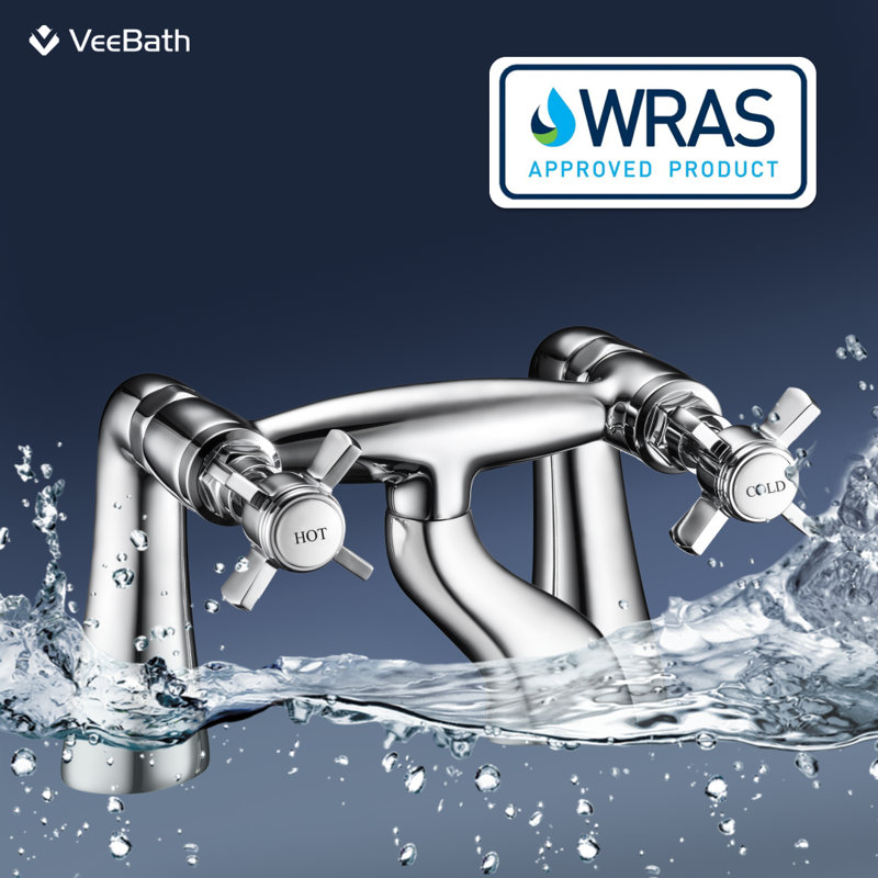 VeeBath Regency Traditional Bath Filler Mixer Tap, Chrome